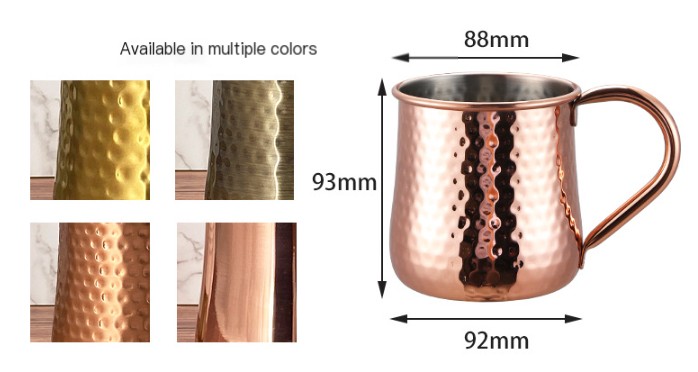 Stainless Steel Cocktail Metal Wine Glass