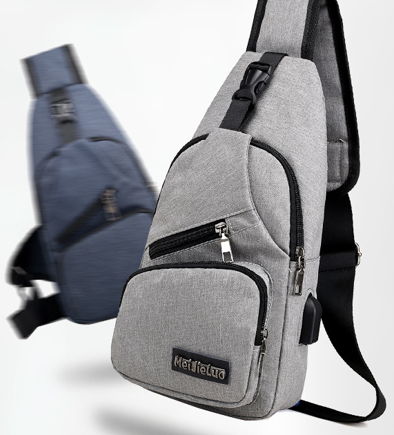 Men's Chest Bag Trendy USB