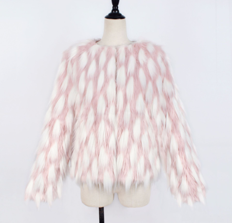 Faux Fur Coat Close Up