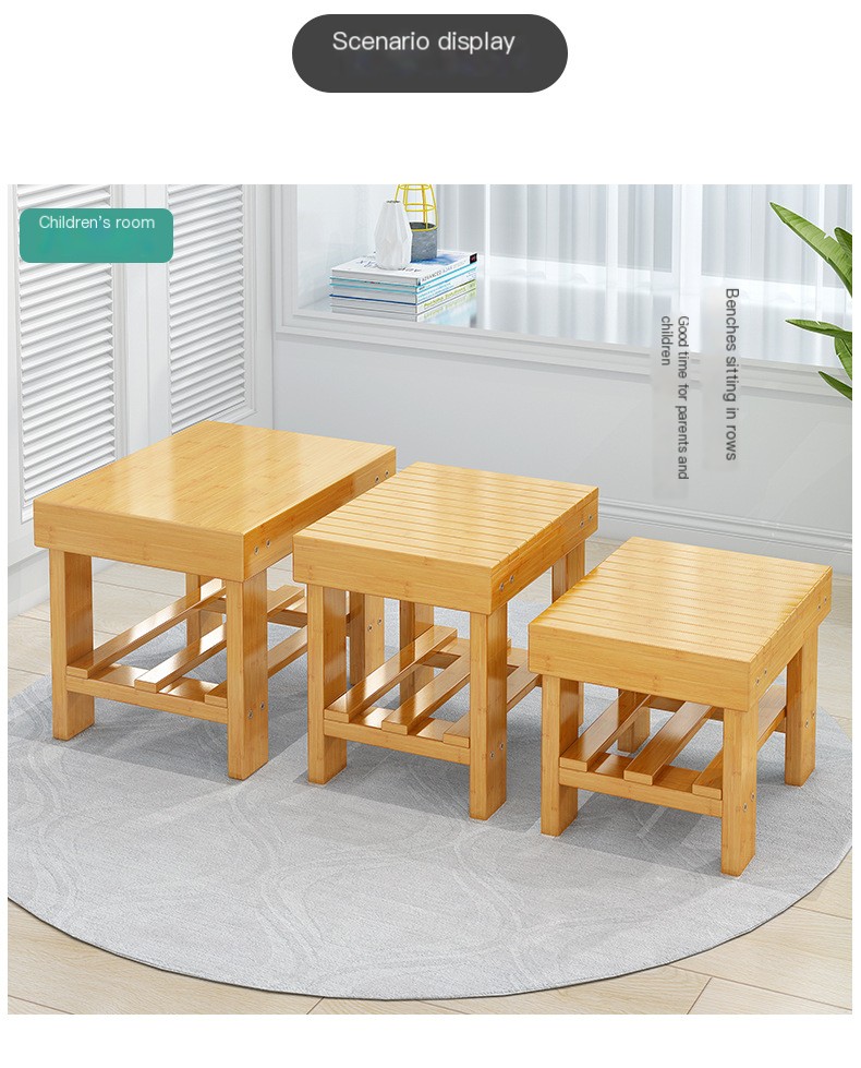 Bamboo Small Stool Image 8