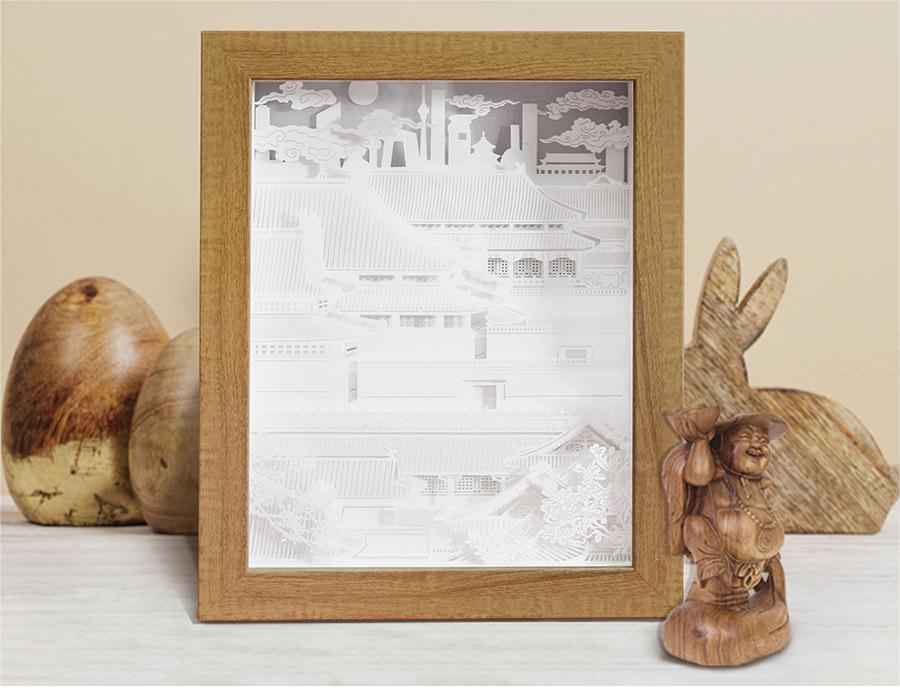 Detailed view of the lamp