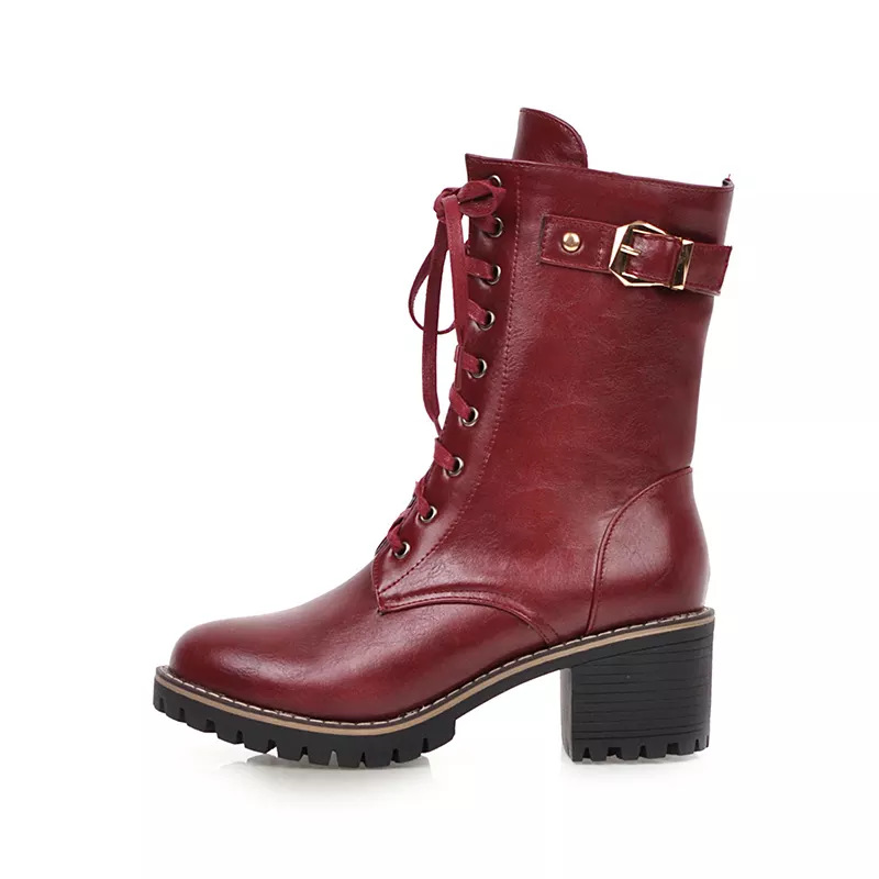 Women Chunky Heel Boots - Image 2