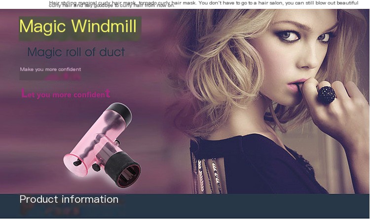 Dragon Tornado Curling Wand in action