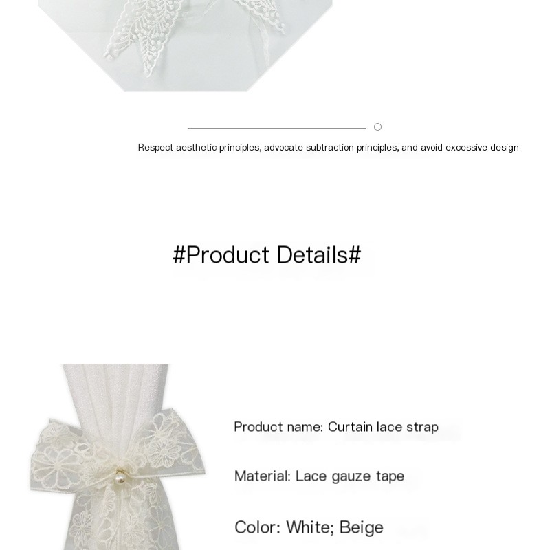Lace Curtain Tieback 1