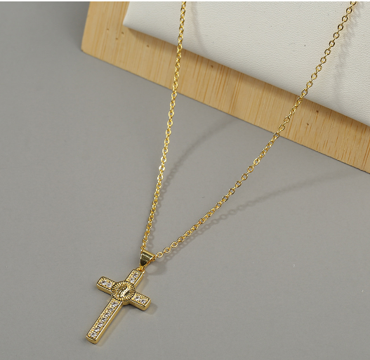 Cross Pendant Necklace Image 1