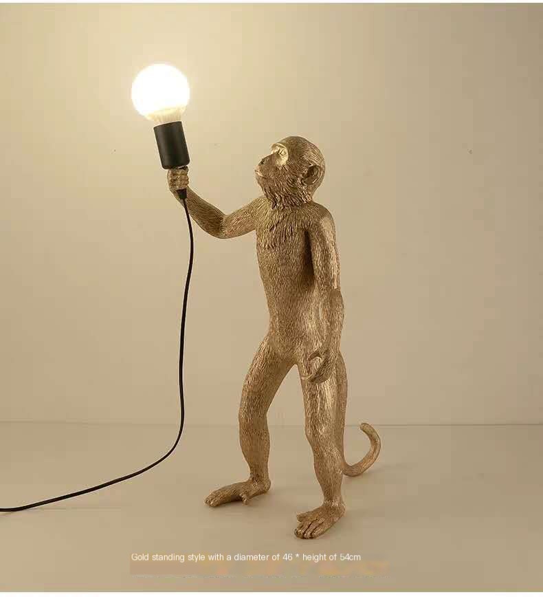 Vintage Style Monkey Lamp