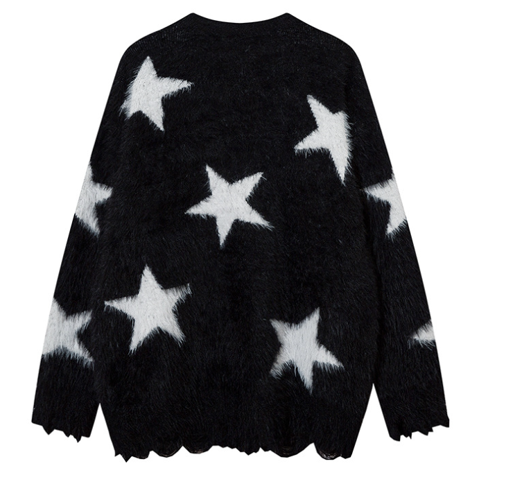 Men's Round Neck Knitting Loose Sweater