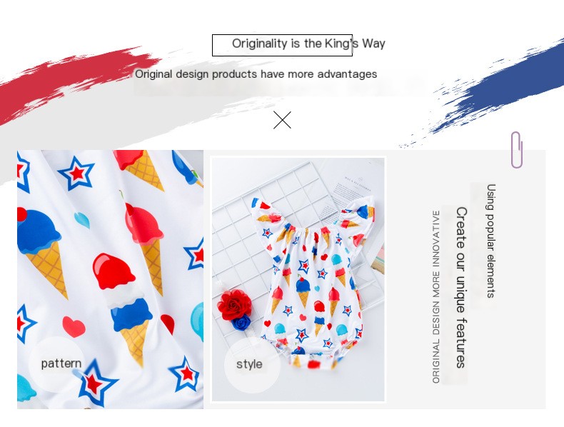 Independence Day Baby Romper Image 4
