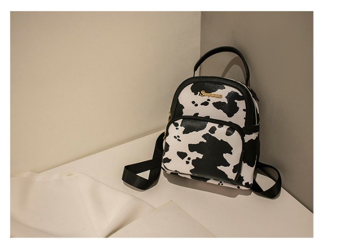 Snake Pattern Backpack Black