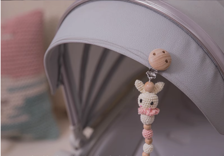 Crochet Rabbit Pacifier Chain