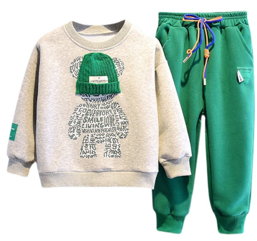 Children's Cotton Blend Tracksuit - Image 1