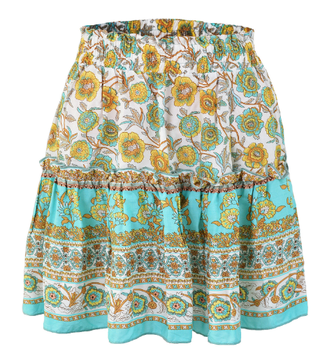 Printed Half Skirt Image 7