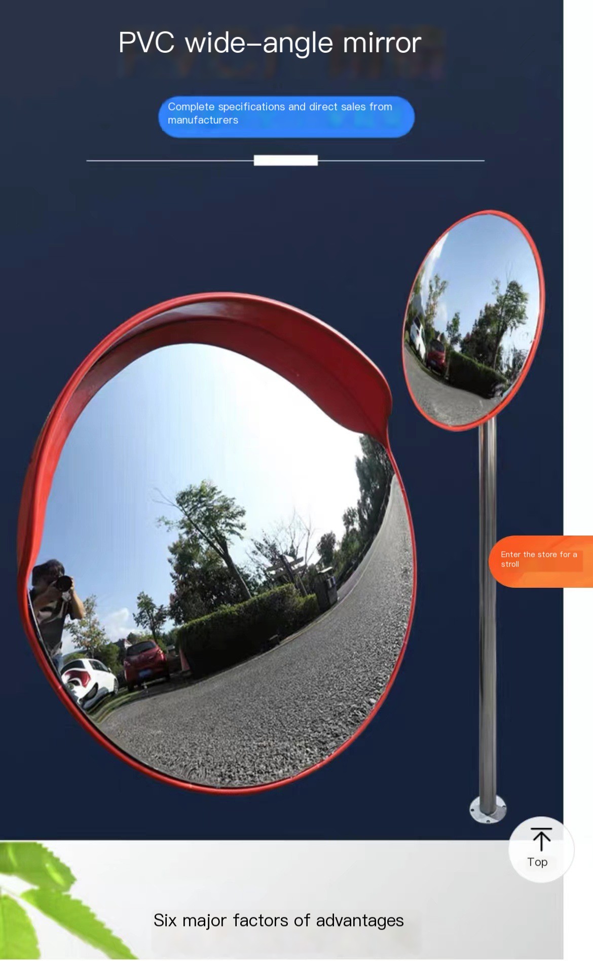 Traffic Safety Mirror