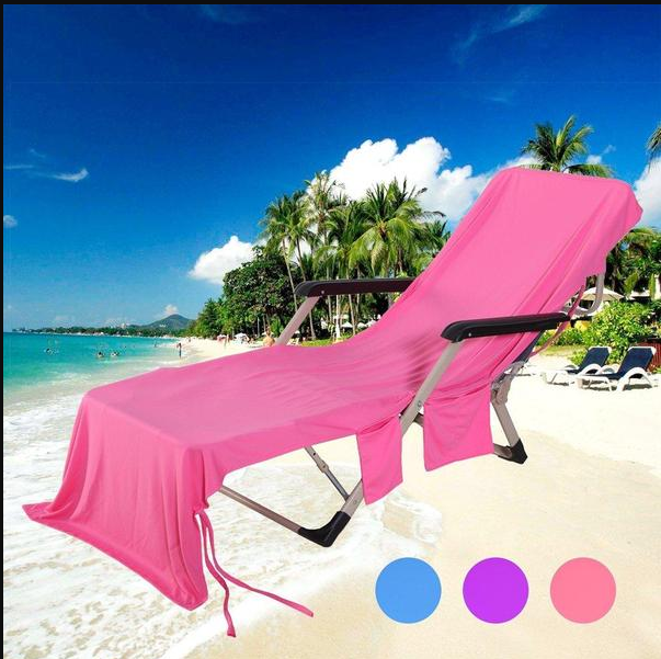 Beach Chair Cover in Use