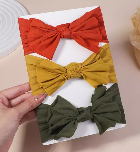 3Pcs/Lot Cable Knit Baby Headbands for Children Elastic Baby Girls Turban Kids Hair Bands Newborn Headwrap Baby Hair Accessories