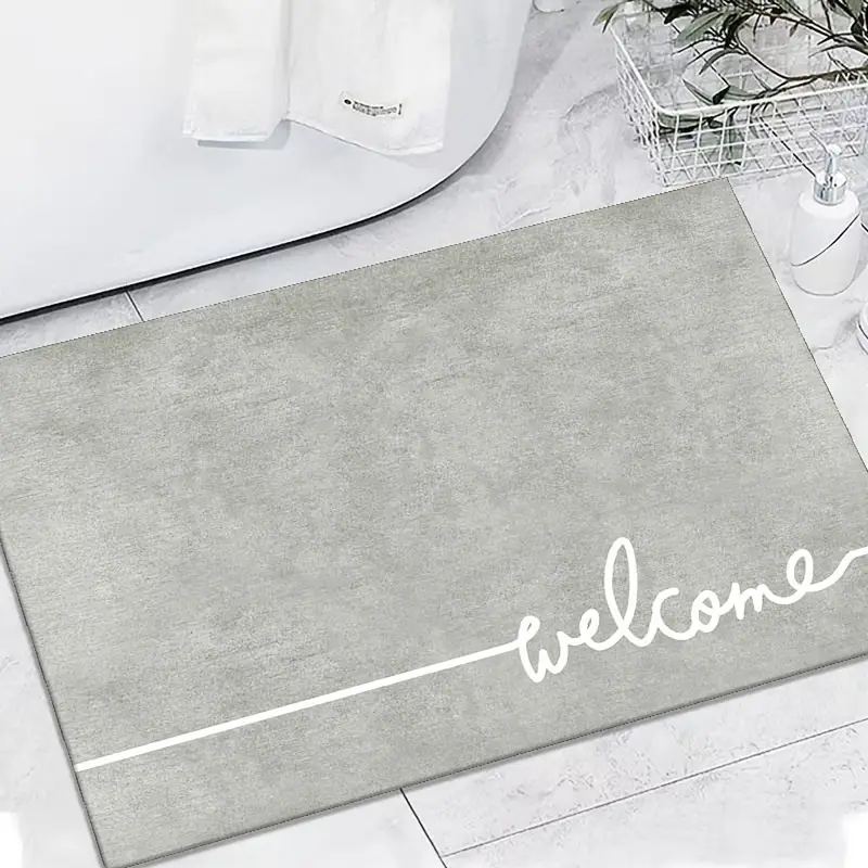 Geometric Pattern Bath Mat