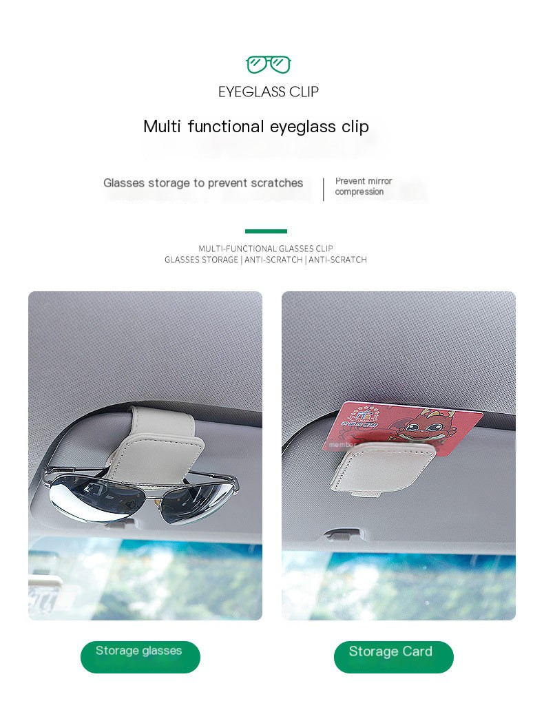 Car visor storage clip image 3