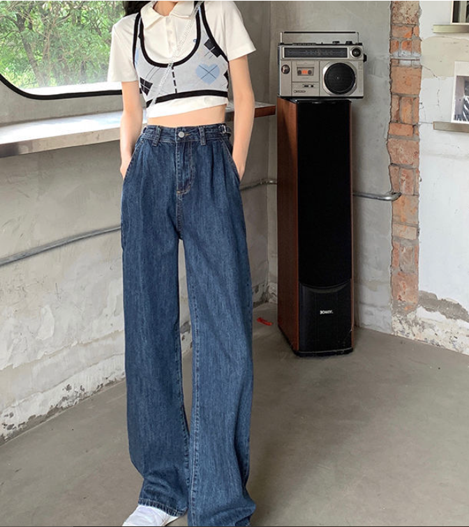 Blue Boyfriend Loose Fit Jeans - Styled Look