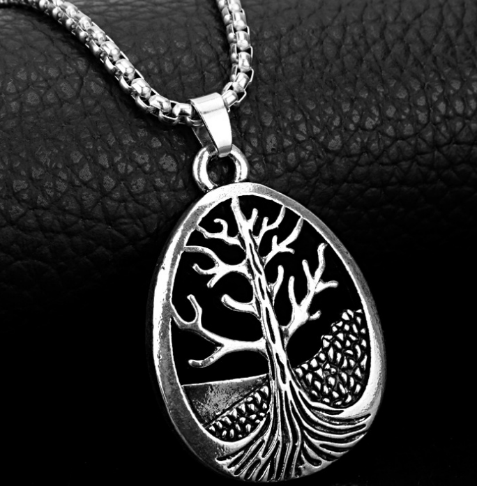 Tree of Life Hollow Pendant Necklace