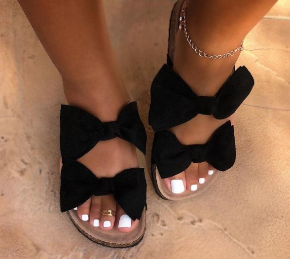 Butterfly Knot Sandals Leopard