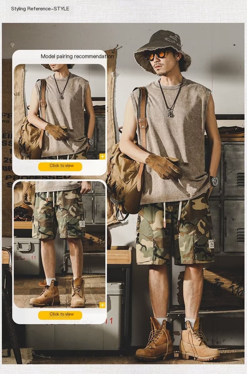 Camo Cargo Shorts 3