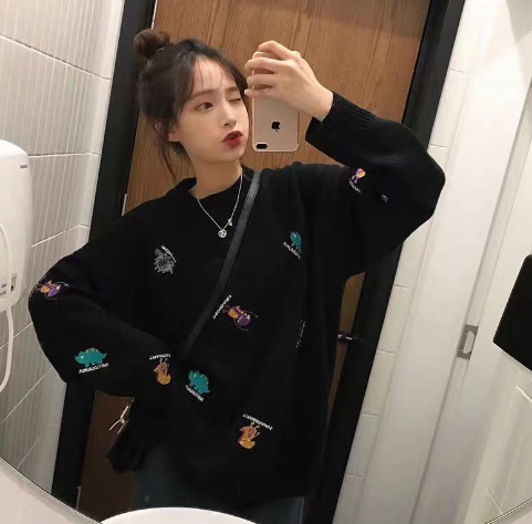 Embroidered Animal Sweater Image 2