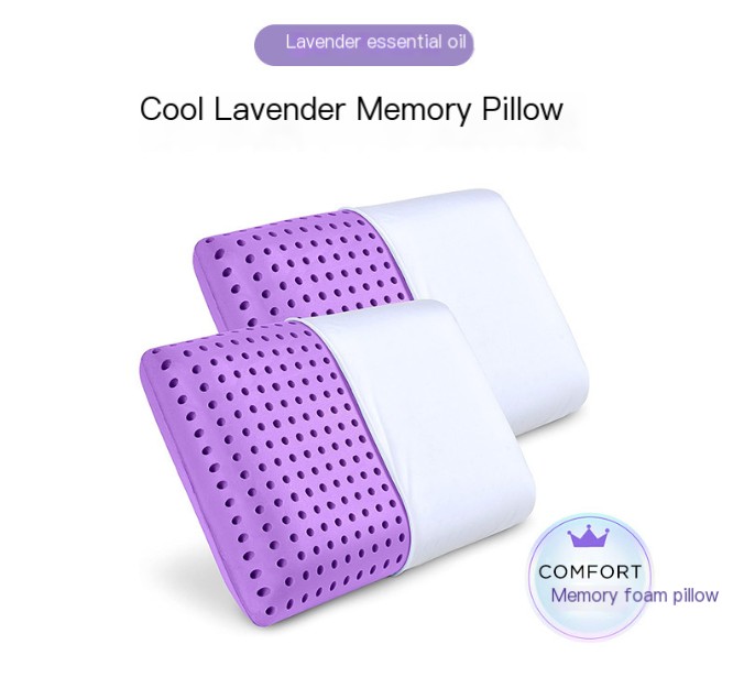 Lavender Zen Memory Foam Aromatherapy Cooling Pillow