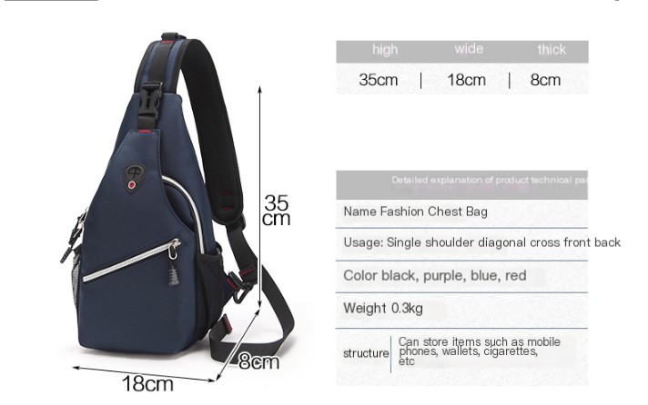 Men's Chest Bag Image 2