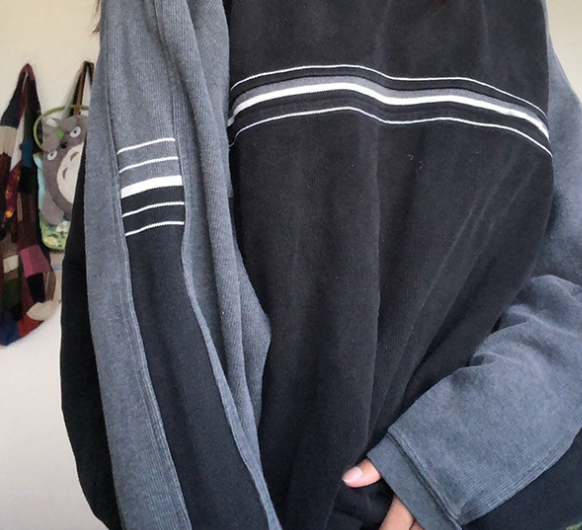 Women's Contrast Color Pullover 5