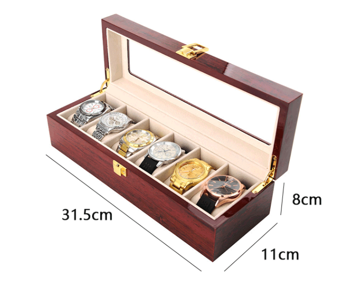 Wooden watch display box