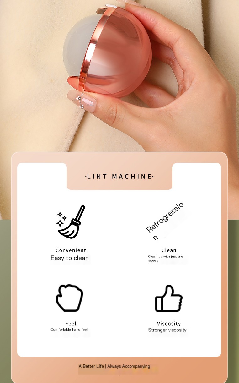 Gel Lint Roller - Rose Gold