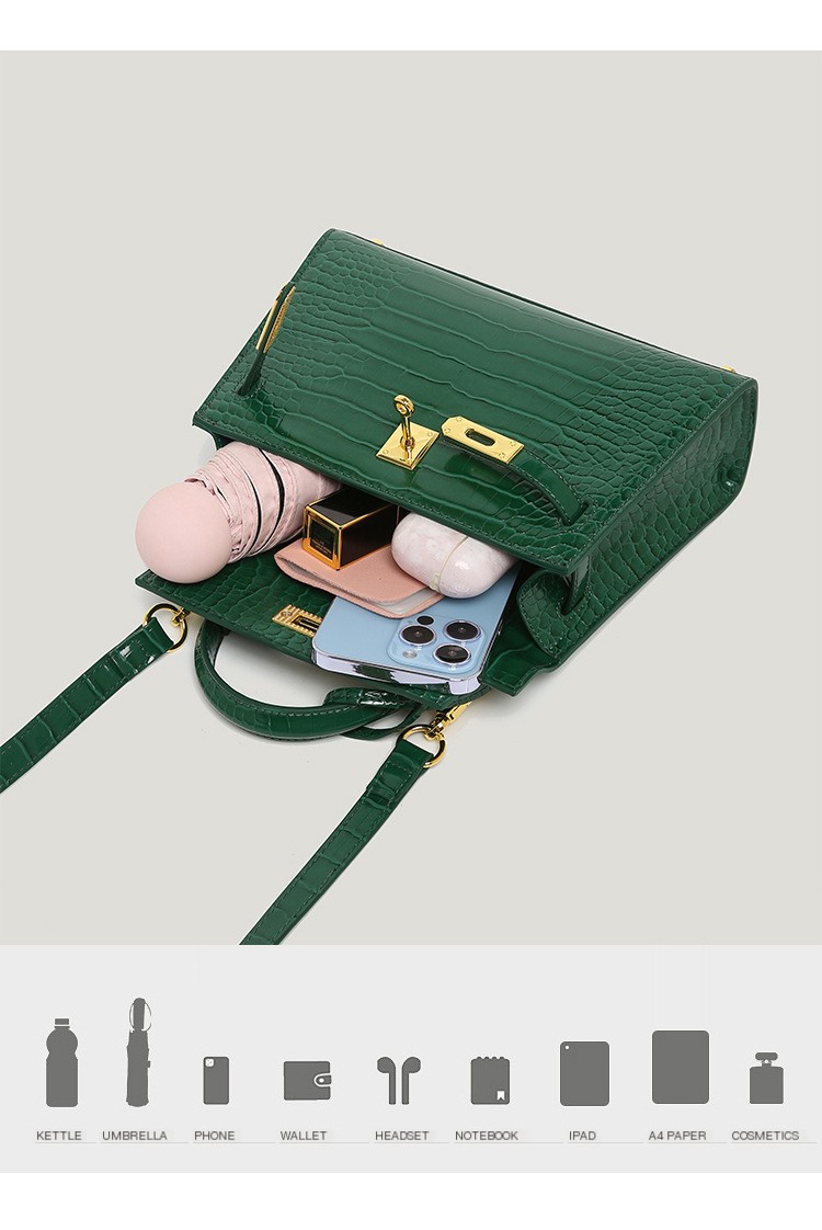 Crocodile Pattern Handbag 2