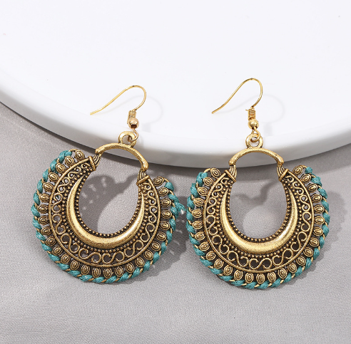 Boho Delicate Earrings Light Blue