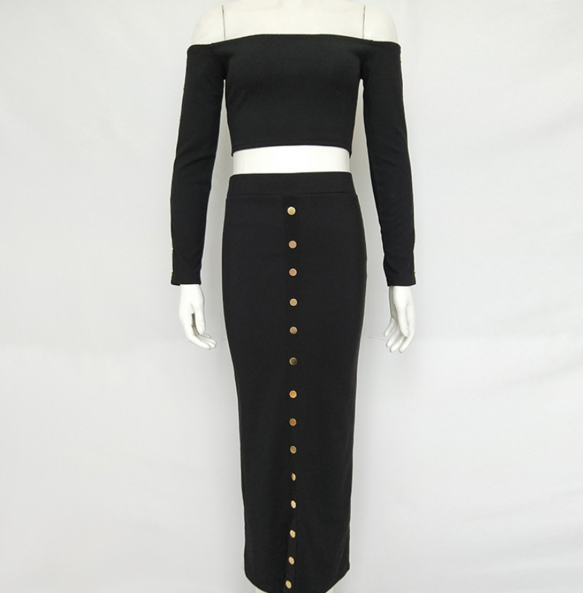 Chic off-shoulder T-shirt