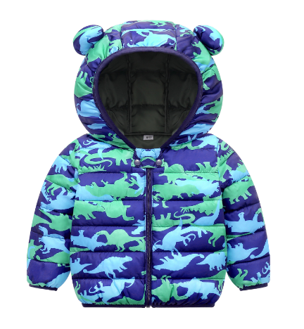 Jaqueta Puffer Infantil com Orelhinhas
