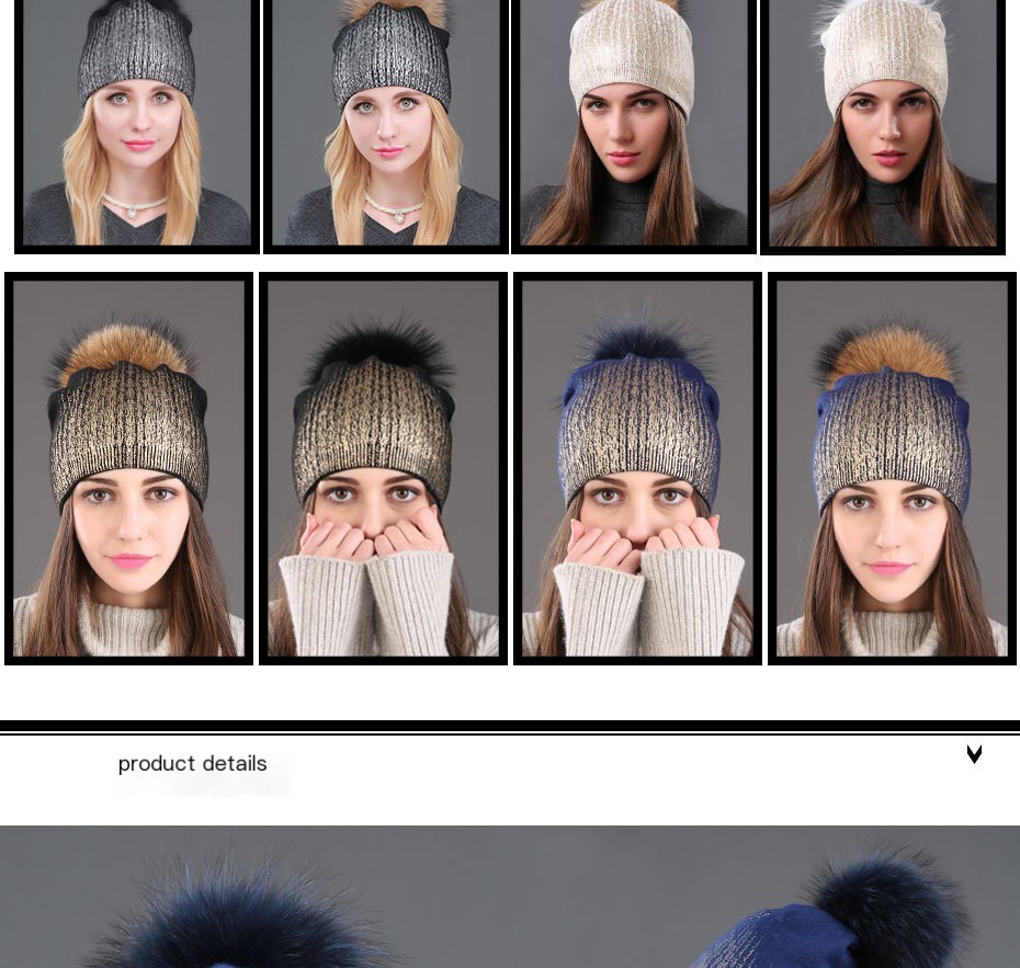 Warm Wool Knitted Hat 2