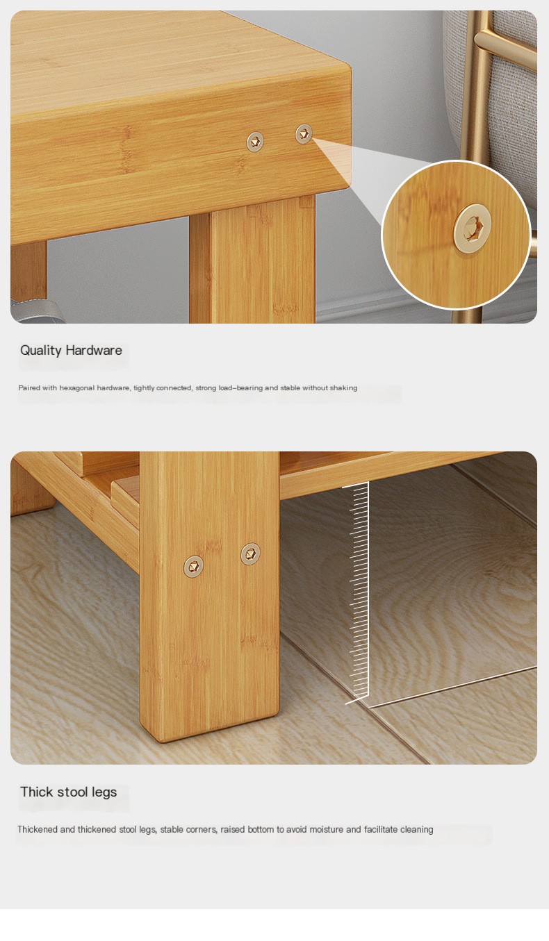 Bamboo Small Stool Image 6