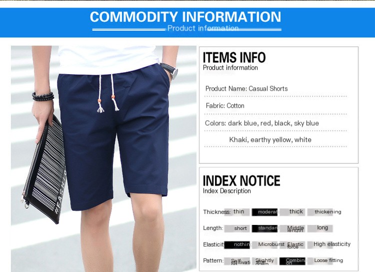 Men's Cotton Casual Shorts 3