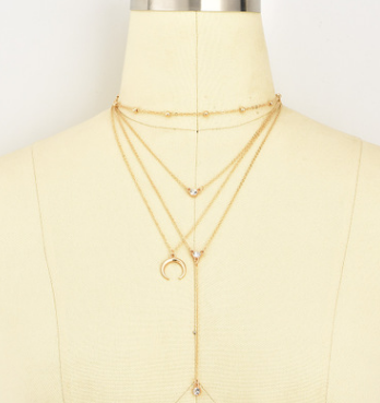 Multi-Layer Moon Necklace