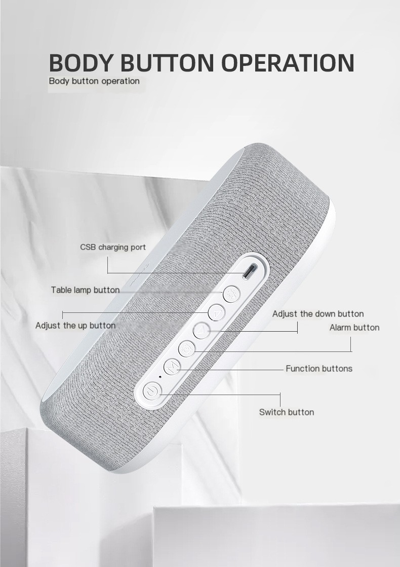 Wireless Charging Alarm Clock - Display