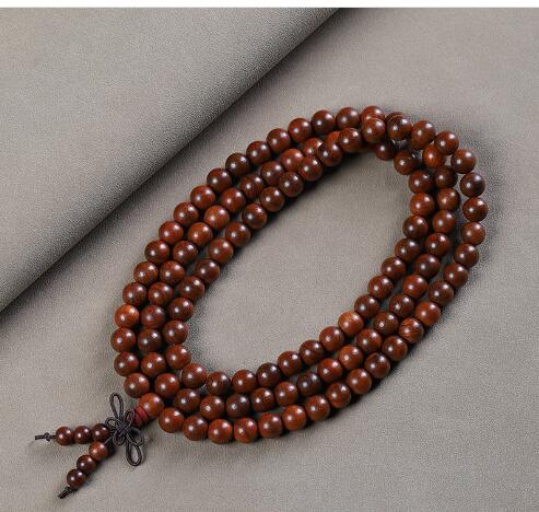 Golden Silk Sandalwood Beads Bracelet