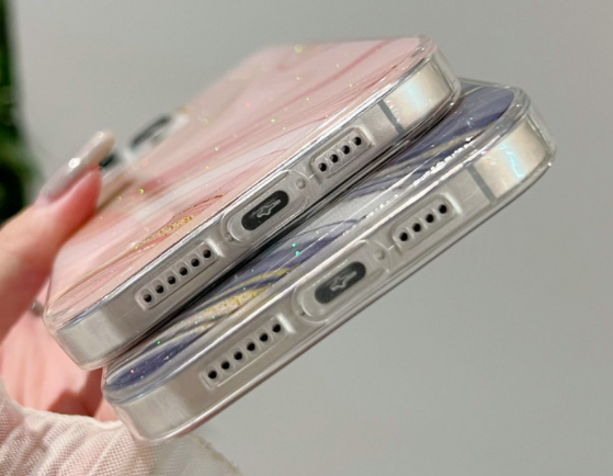 Colorful Crystal Marble Pattern Phone Case