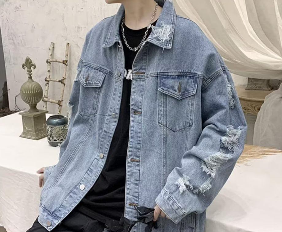 2020潮牌油画高街夹克 details