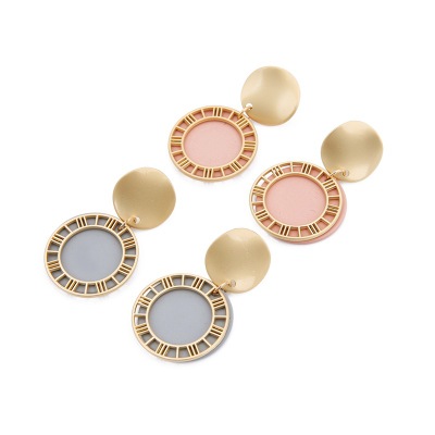 Roman Numeral Earrings Image 2