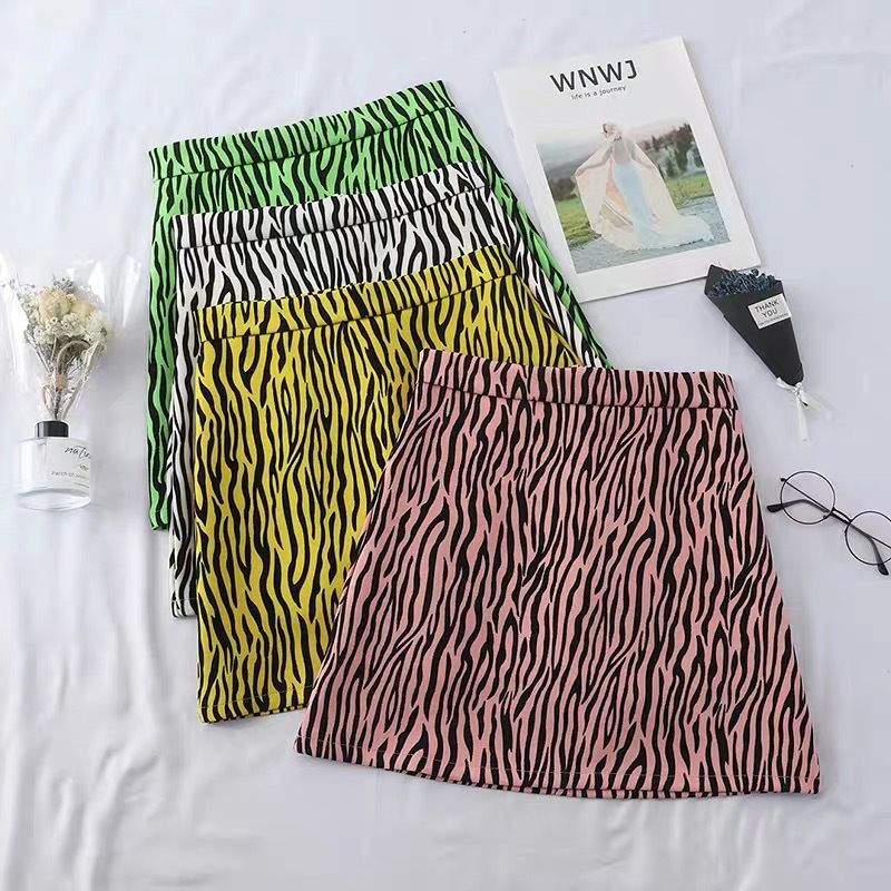 Zebra Print Short Skirt Image 1