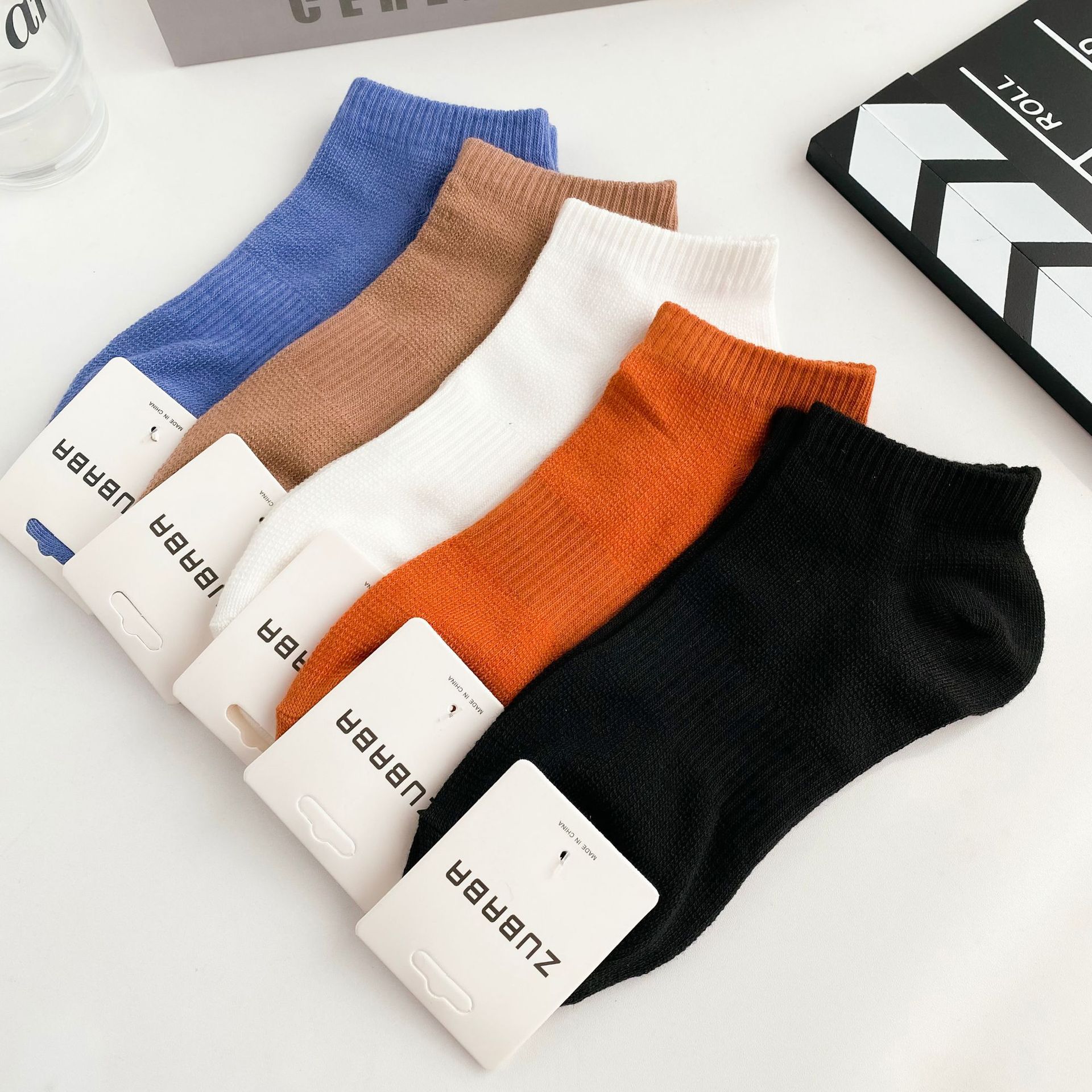 White card socks