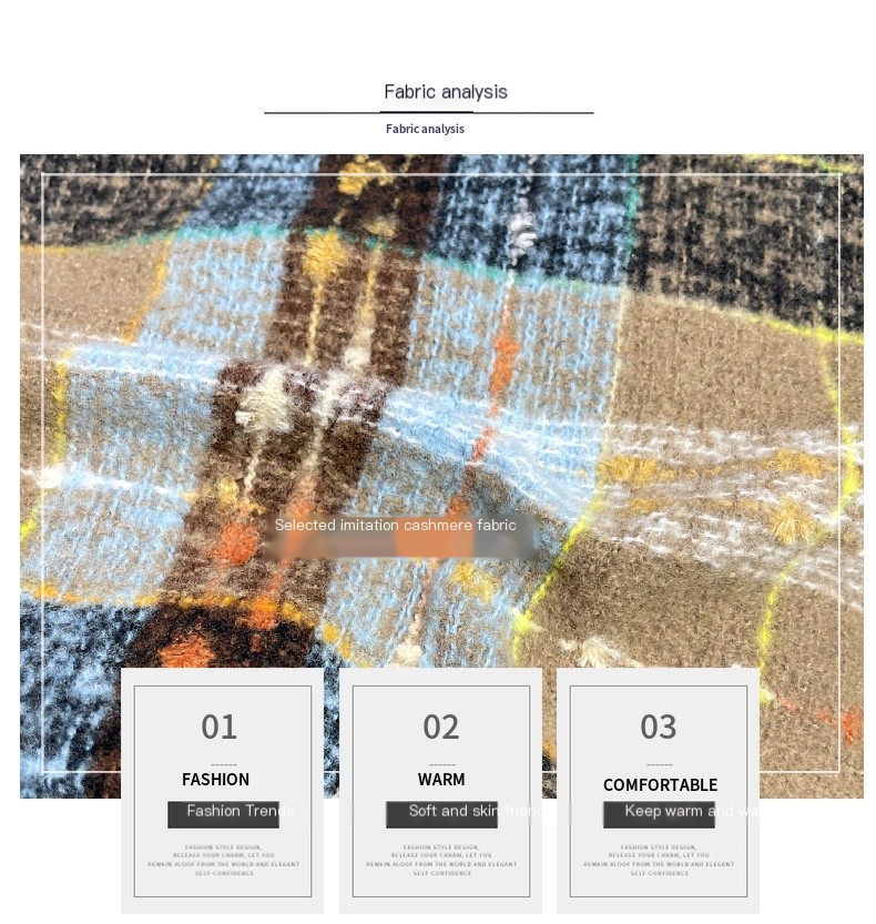 Beige Starry Galaxy Plaid Scarf