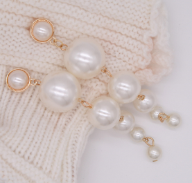 Pearl Long Earrings