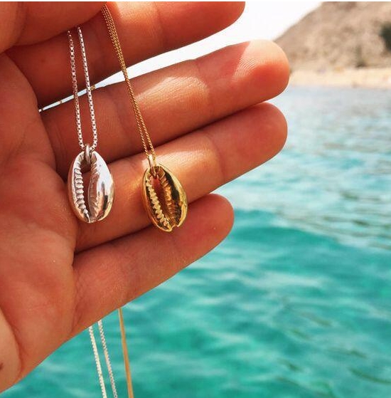 Gold-Plated Shell Necklace