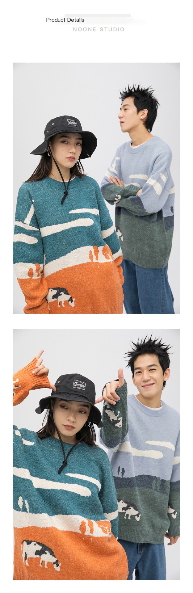 Trendy Wild Sweet And Cool Panda Sweater Image 2